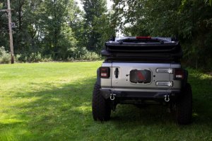 Jeep Wrangler JL Tailgate Plate - Backside - Fishbone Offroad - 2018