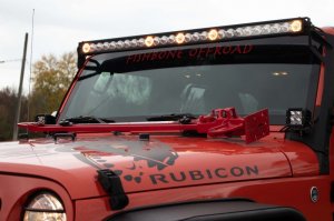 Jeep Gladiator Jack Mount - Hood - Fishbone Offroad - Hood Mounted Hi-Lift - Black textured powder coat - 2020