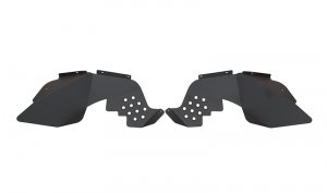 Jeep Wrangler JK Inner Fender Kit - Front - Fishbone Offroad - Black - `07-`18