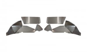 Jeep Gladiator Fenders - Front and Rear - Fishbone Offroad - Legacy Model - Set FB33108R - Raw Aluminum - 2020