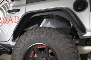 Jeep Gladiator Fenders - Rear - Fishbone Offroad - Aluminum - Black Powdercoat - 2020