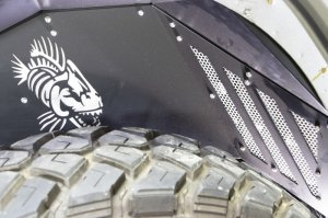 Jeep Gladiator Inner Fender Kit - Rear - Fishbone Offroad - Raw Aluminum - 2020