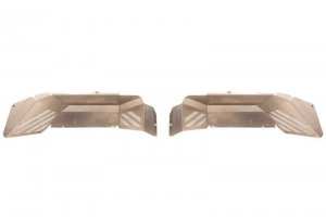 Jeep Gladiator Inner Fender Kit - Rear - Fishbone Offroad - Raw Aluminum - 2020+