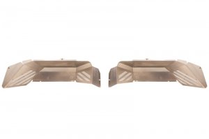 Jeep Gladiator Inner Fender Kit - Rear - Fishbone Offroad - Raw Aluminum - 2020+