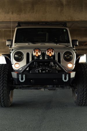Jeep Wrangler JK Slim Fender Flares - DV8 Offroad - Black - `07-`18