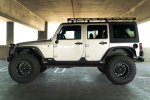 Jeep Wrangler JK Slim Fender Flares - DV8 Offroad - Black - `07-`18