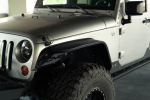 Jeep Wrangler JK Slim Fender Flares - DV8 Offroad - Black - `07-`18
