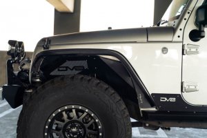Jeep Wrangler JK Slim Fender Flares - DV8 Offroad - Black - `07-`18