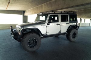 Jeep Wrangler JK Slim Fender Flares - DV8 Offroad - Black - `07-`18