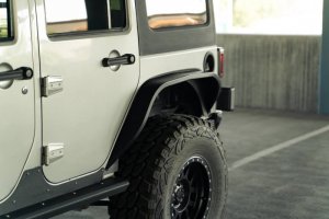 Jeep Wrangler JK Slim Fender Flares - DV8 Offroad - Black - `07-`18