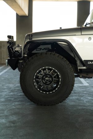 Jeep Wrangler JK Slim Fender Flares - DV8 Offroad - Black - `07-`18
