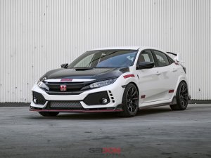 Honda Civic Grill - Front - Seibon - OEM-Style - Carbon Fiber - `16-`20