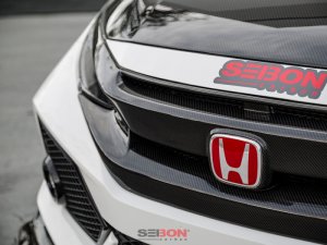 Honda Civic Grill - Front - Seibon - OEM-Style - Carbon Fiber - `16-`20