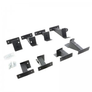 Jeep Gladiator Frame Slider Mounting Brackets - Go Rhino - Dominator Xtreme - Textured Black - 2020+