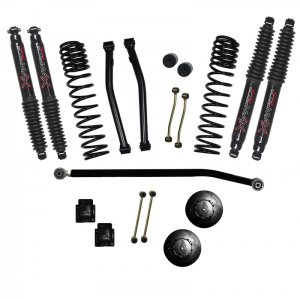Jeep Gladiator Suspension Lift Kit - Skyjacker - 3.5in Fr 2in Rr w/ Black Max Shocks - Black - 2020+