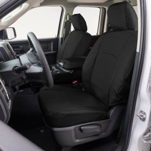 Honda Civic Seat Covers - Front - Covercraft - Endura PrecisionFit Custom - Black/Black - `16-`21