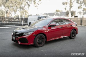 Honda Civic Hood - Seibon - MR-Style - Carbon Fiber - `16-`20
