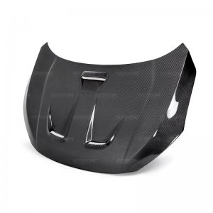 Honda Civic Hood - Seibon - MR-Style - Carbon Fiber - `16-`20