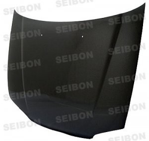 Honda Civic Hood - Seibon - OEM Carbon Fiber - Carbon Fiber - `92-`95