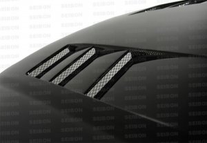 Honda Civic Hood - Seibon - TS-Style - Carbon Fiber - `99-`00