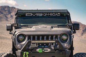 Jeep Wrangler JK Heat Dispersion Hood - DV8 Offroad - Primer Black - `07-`18