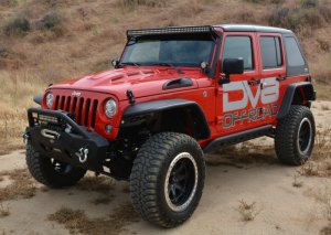 Jeep Wrangler JK Heat Dispersion Hood - DV8 Offroad - Primer Black - `07-`18
