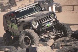 Jeep Wrangler JK Heat Dispersion Hood - DV8 Offroad - Primer Black - `07-`18