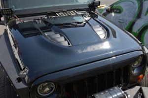 Jeep Wrangler JK Anniversary Replica Hood - DV8 Offroad - 10th Anniversary - `07-`18