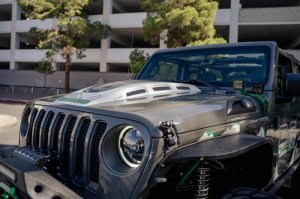 Jeep Gladiator Hood - DV8 Offroad - Heat Dispersion - Matte Black - 2020