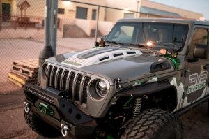 Jeep Gladiator Hood - DV8 Offroad - Heat Dispersion - Matte Black - 2020