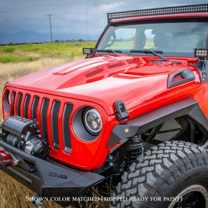 Jeep Gladiator Hood - DV8 Offroad - Heat Dispersion - Matte Black - 2020