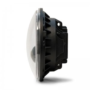 Jeep Wrangler JK Headlights - Front - DV8 Offroad - LED Projector w/ Angel Eyes - `07-`18