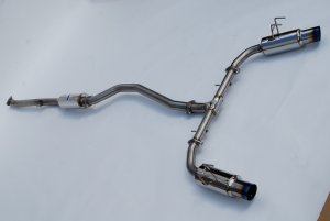 Honda Civic Performance Exhaust - Invidia - N1 Cat Back - Burnt TI Tips - 1.5T - 2022+
