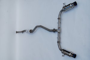 Honda Civic Performance Exhaust - Invidia - N1 Cat Back - Burnt TI Tips - 1.5T - 2022+
