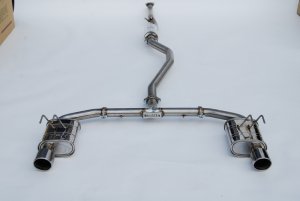 Honda Civic Performance Exhaust - Invidia - Q300 - Stainless Tips - 1.5T - 2022+