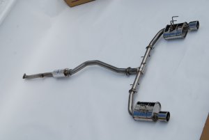 Honda Civic Performance Exhaust - Invidia - Q300 - Stainless Tips - 1.5T - 2022+
