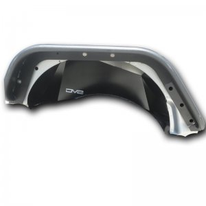 Jeep Wrangler JK Inner Fender Liners - Rear - DV8 Offroad - Aluminum - Black - `07-`18