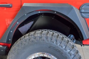 Jeep Wrangler JL Inner Fender Liners - Rear - DV8 Offroad - Black - 2018
