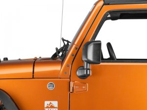 Jeep Wrangler JK Windshield Mounted Dual Light Brackets - Raxiom - Textured Black - `07-`18