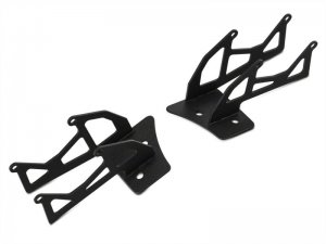 Jeep Wrangler JK Windshield Mounted Dual Light Brackets - Raxiom - Textured Black - `07-`18