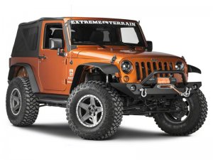 Jeep Wrangler JK Light Bar Windshield Mount - Upper Windshield - Raxiom - Textured Black - `07-`18