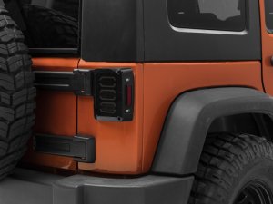 Jeep Wrangler JK LED Taillights - Raxiom - Black - `07-`18