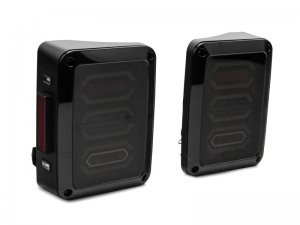 Jeep Wrangler JK LED Taillights - Raxiom - Black - `07-`18