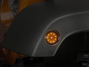 Jeep Wrangler JK Side Marker Lights - Raxiom - LED - Smoked - `07-`18