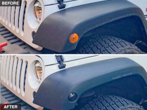 Jeep Wrangler JK Side Marker Lights - Raxiom - LED - Smoked - `07-`18