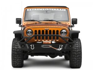 Jeep Wrangler JK Side Mirrors with LED Signal Indicators - Driver and Passenger Side - Raxiom - Black - `07-`18