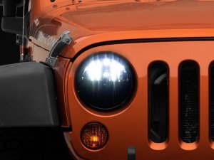 Jeep Wrangler JK LED Headlights - Raxiom - Axial Series - Black - `07-`18