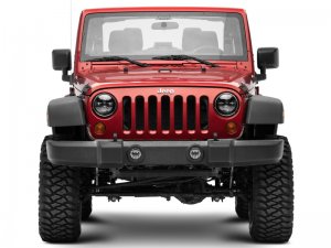 Jeep Wrangler JK LED Headlights - Raxiom - Daymaker - Black - `07-`18