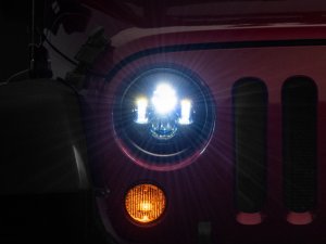 Jeep Wrangler JK LED Headlights - Raxiom - Daymaker - Black - `07-`18