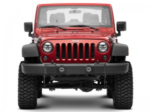 Jeep Wrangler JK LED Headlights - Raxiom - Axial Series Daymaker - Chrome - `97-`18